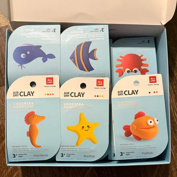 Adidas Undersea Adventure Clay Set - Blue, Red, Yellow (10 ct) - Picture 2 of 5